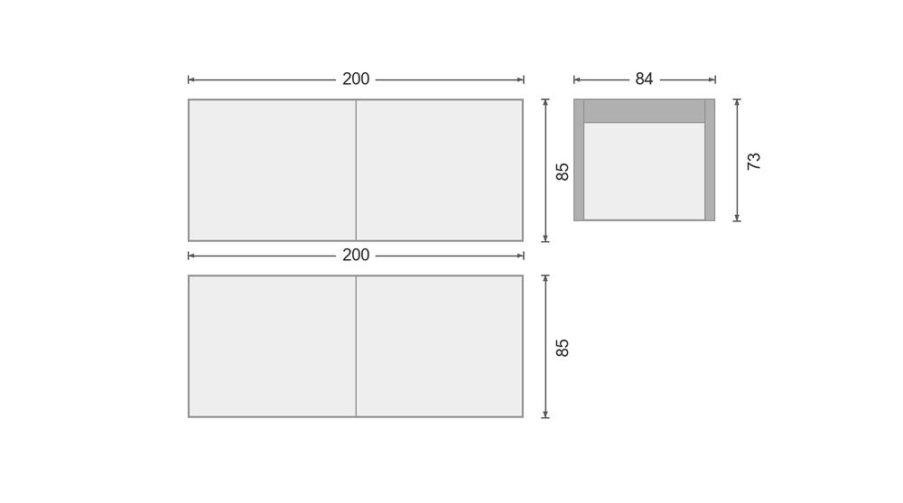 OIKO L &ndash; 2x Liegefläche + Sessel