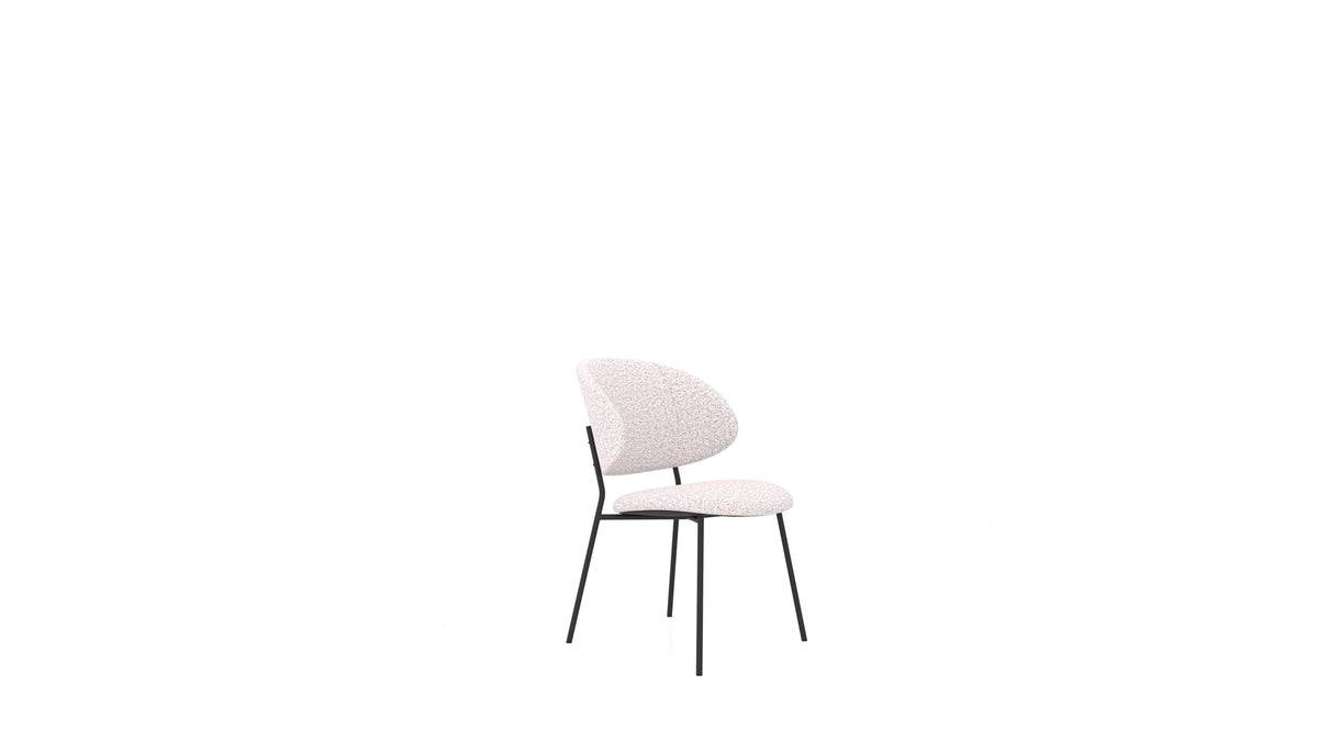 Stuhl ST-2, Hocker von FEYDOM im Stoff Hygge HG-09 Light Grey