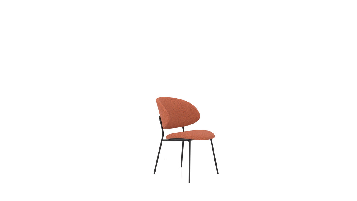 Stuhl ST-2, Hocker von FEYDOM im Stoff Hygge HG-56 Terracotta