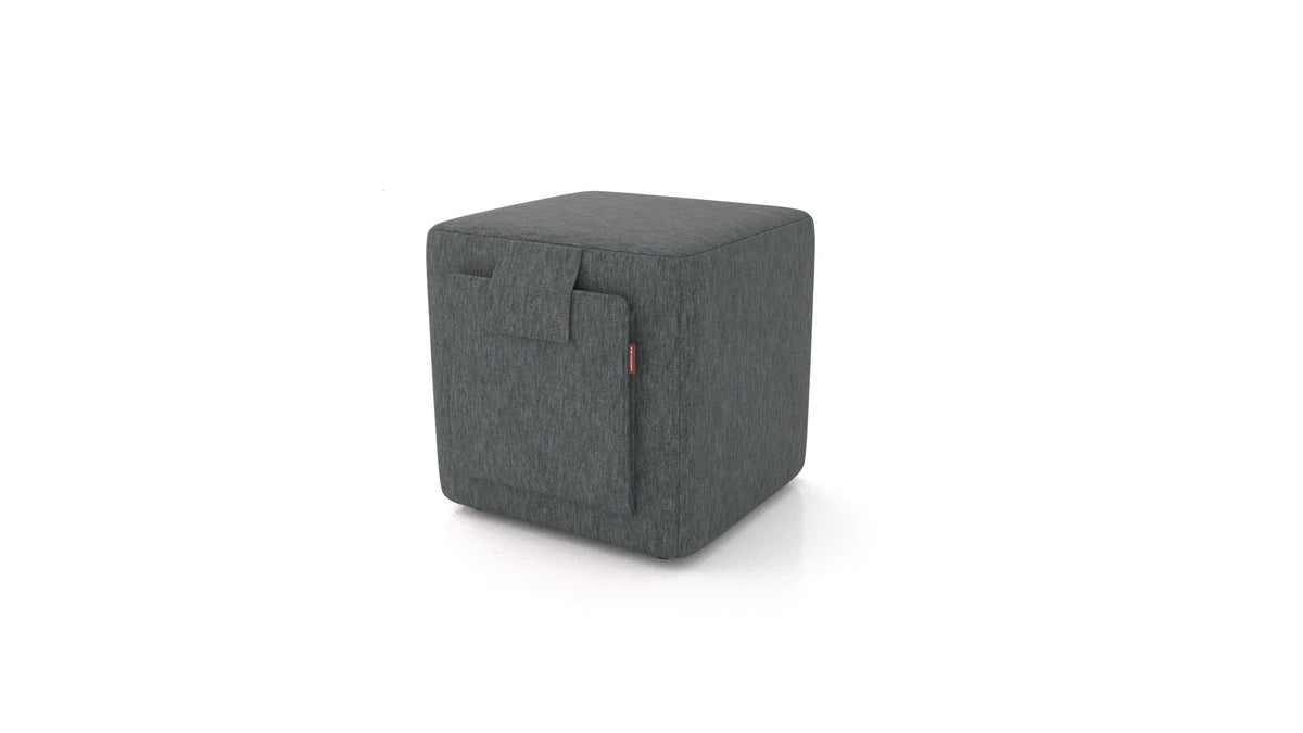 Tuck, Hocker von FEYDOM im Stoff Astra AT-88 Dark Grey