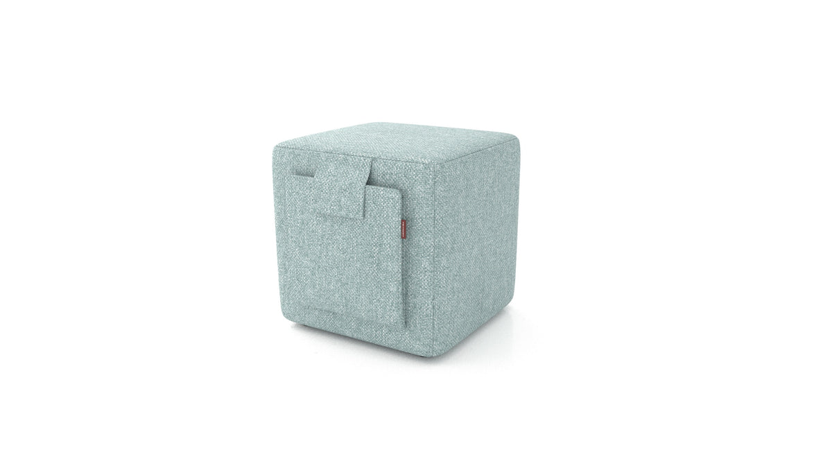 Tuck, Hocker von FEYDOM im Stoff Alure DE-75 Pastel Blue