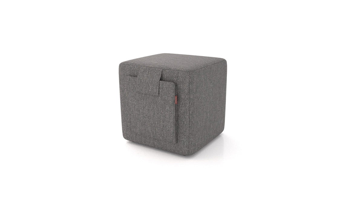 Tuck, Hocker von FEYDOM im Stoff Alure DE-92 Middle Grey