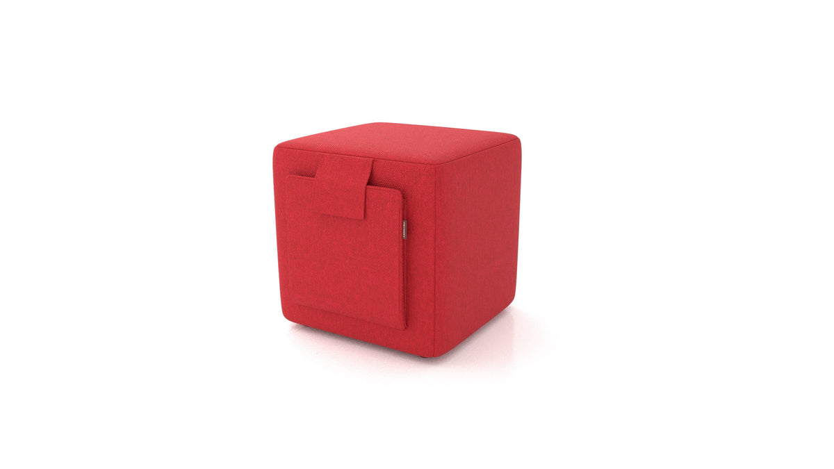 Tuck, Hocker von FEYDOM im Stoff Velare ET-11 Red
