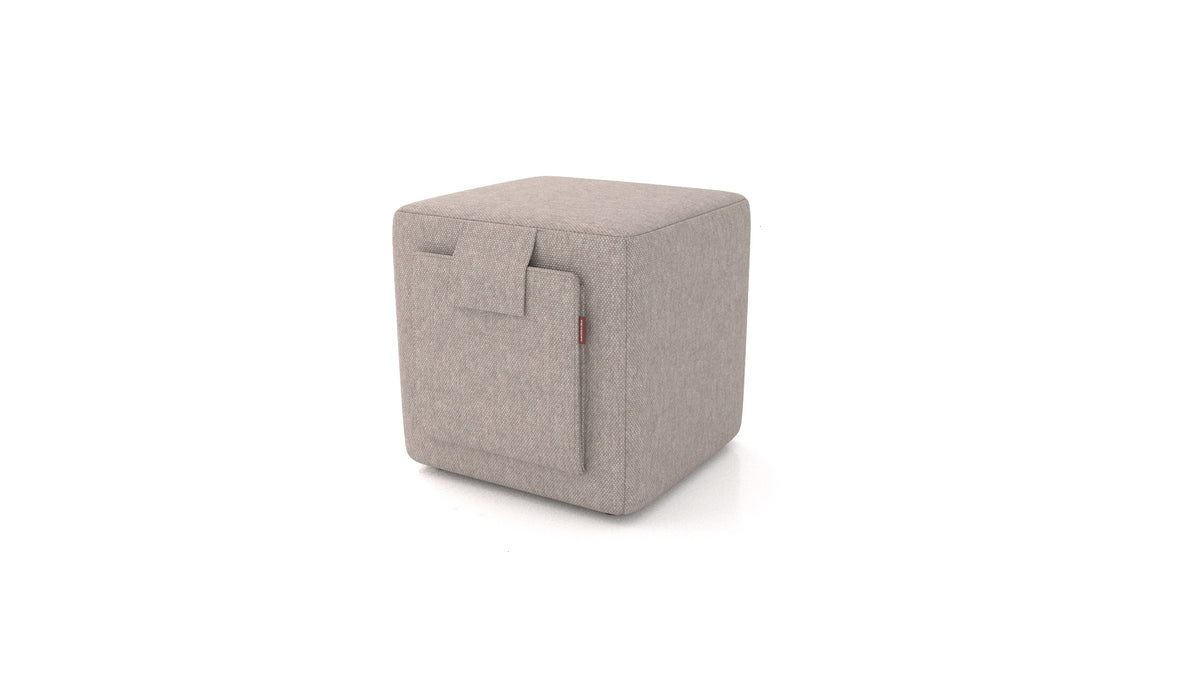 Tuck, Hocker von FEYDOM im Stoff Velare ET-15 Light Grey