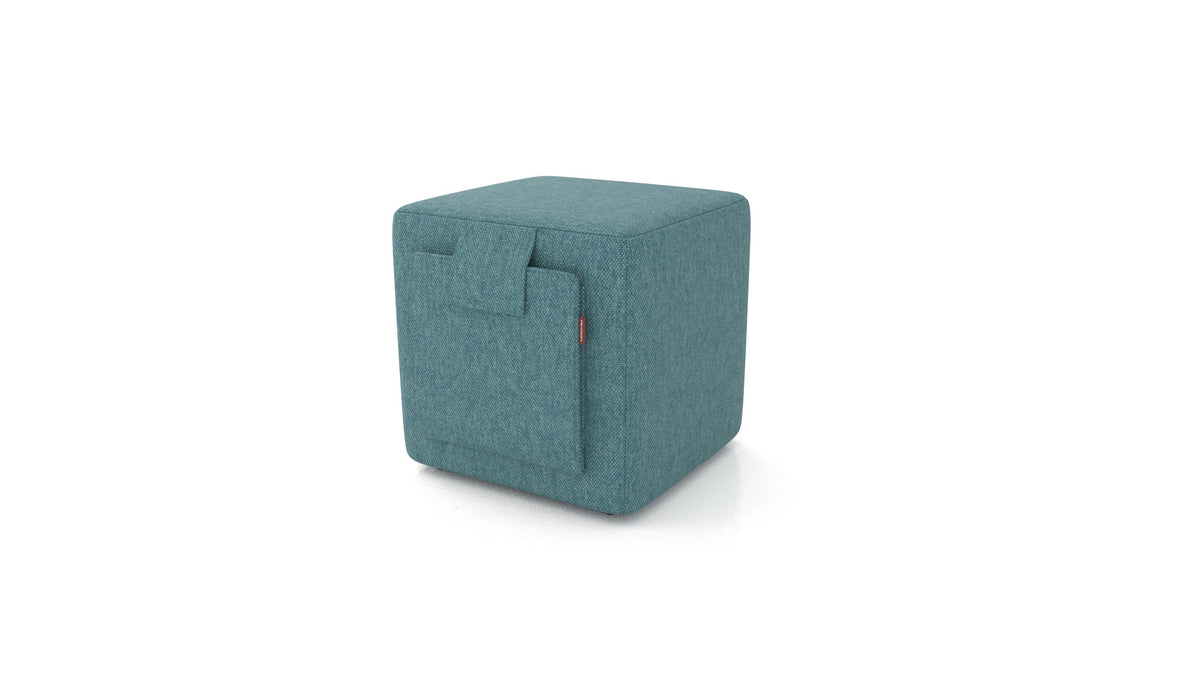 Tuck, Hocker von FEYDOM im Stoff Velare ET-16 Turquoise