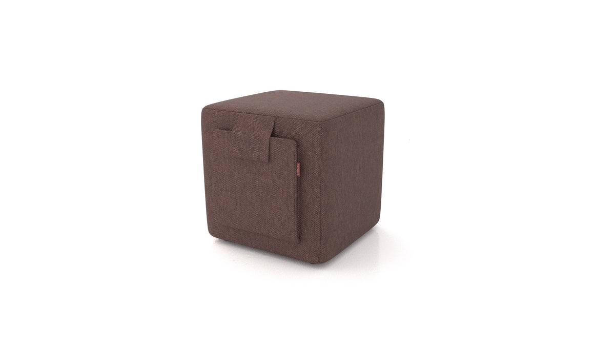 Tuck, Hocker von FEYDOM im Stoff Velare ET-27 Chocolate