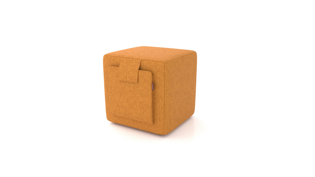 Tuck, Hocker von FEYDOM im Stoff Velare ET-48 Antic Gold