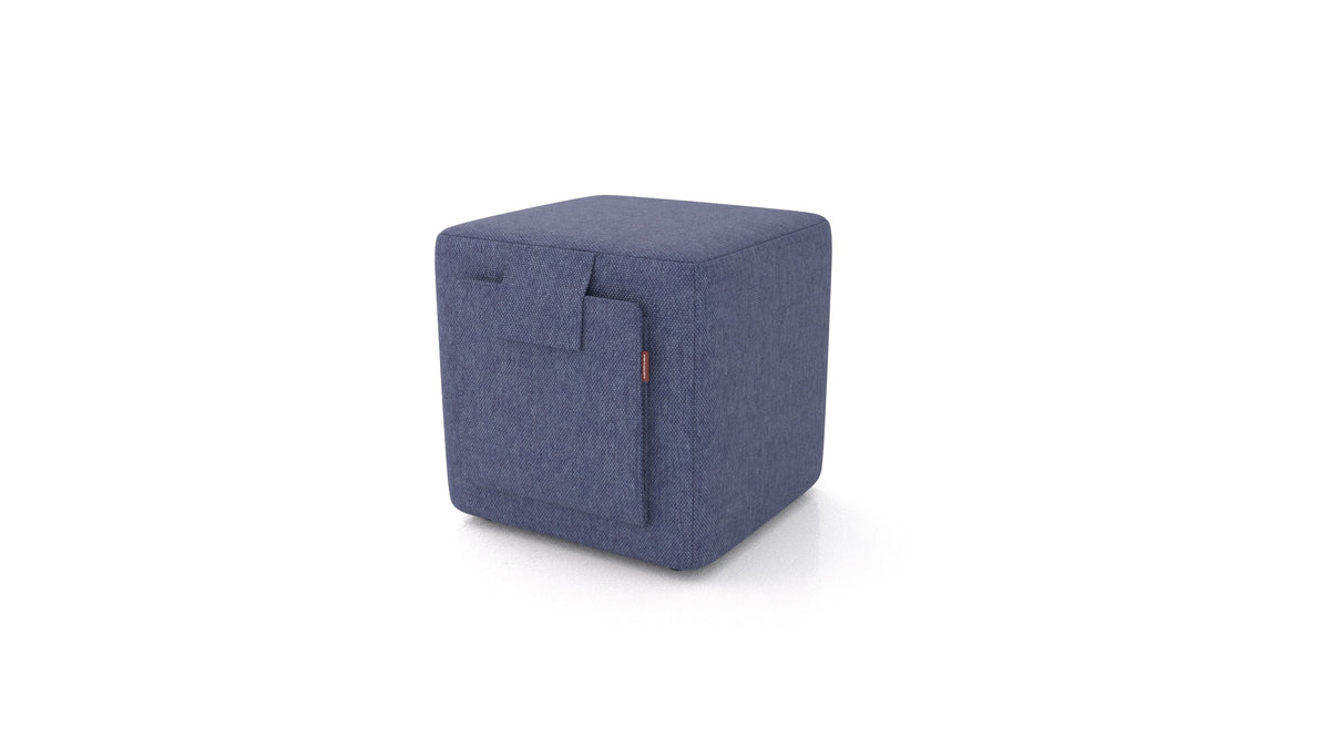 Tuck, Hocker von FEYDOM im Stoff Velare ET-80 Noble Blue