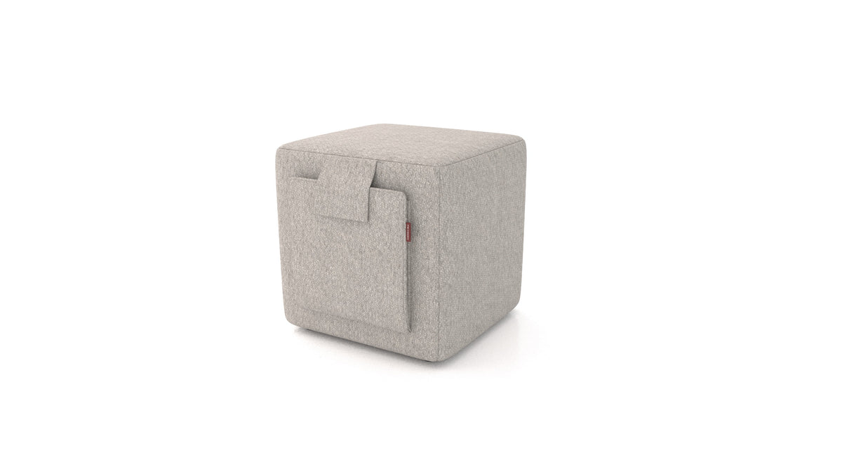 Tuck, Hocker von FEYDOM im Stoff Phoenix FE-84 Middle Grey
