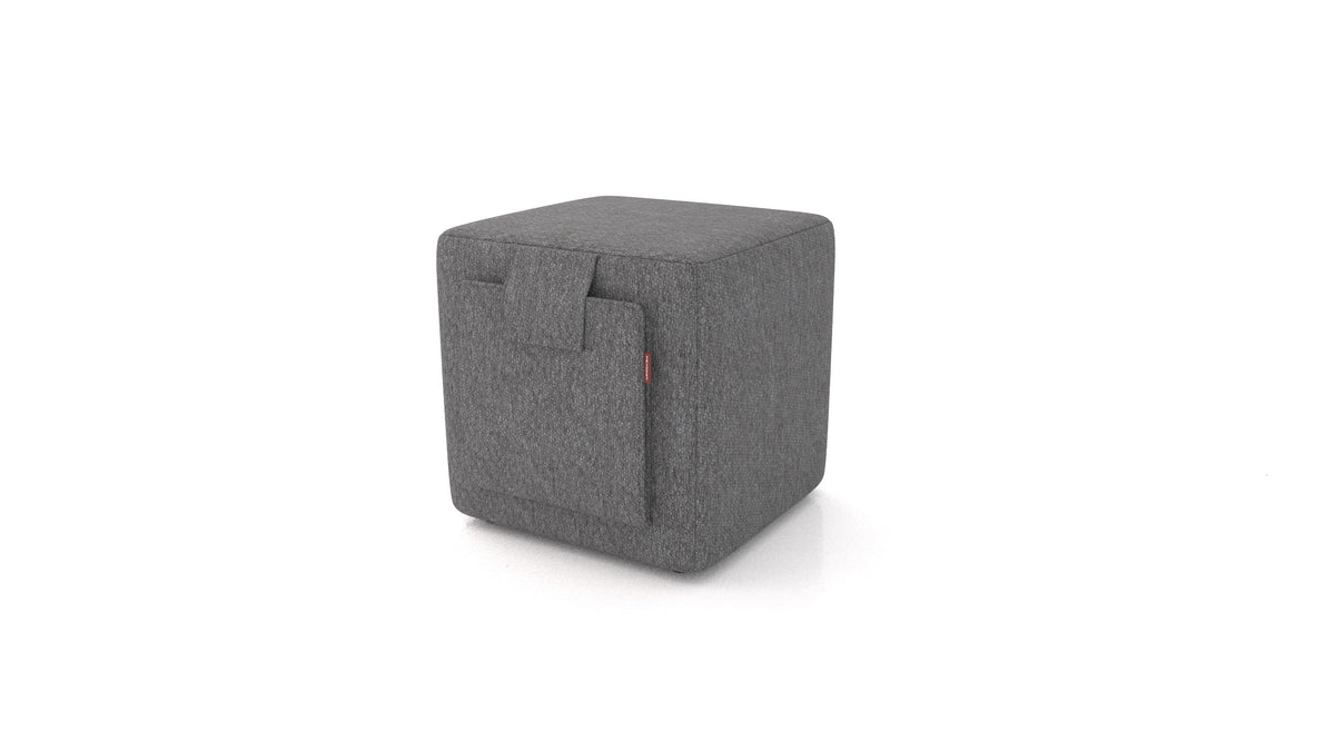 Tuck, Hocker von FEYDOM im Stoff Phoenix FE-92 Dark Grey