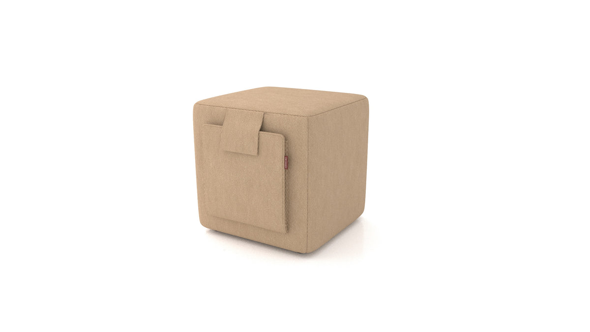 Tuck, Hocker von FEYDOM im Stoff Mollia FF-13 Cappuccino