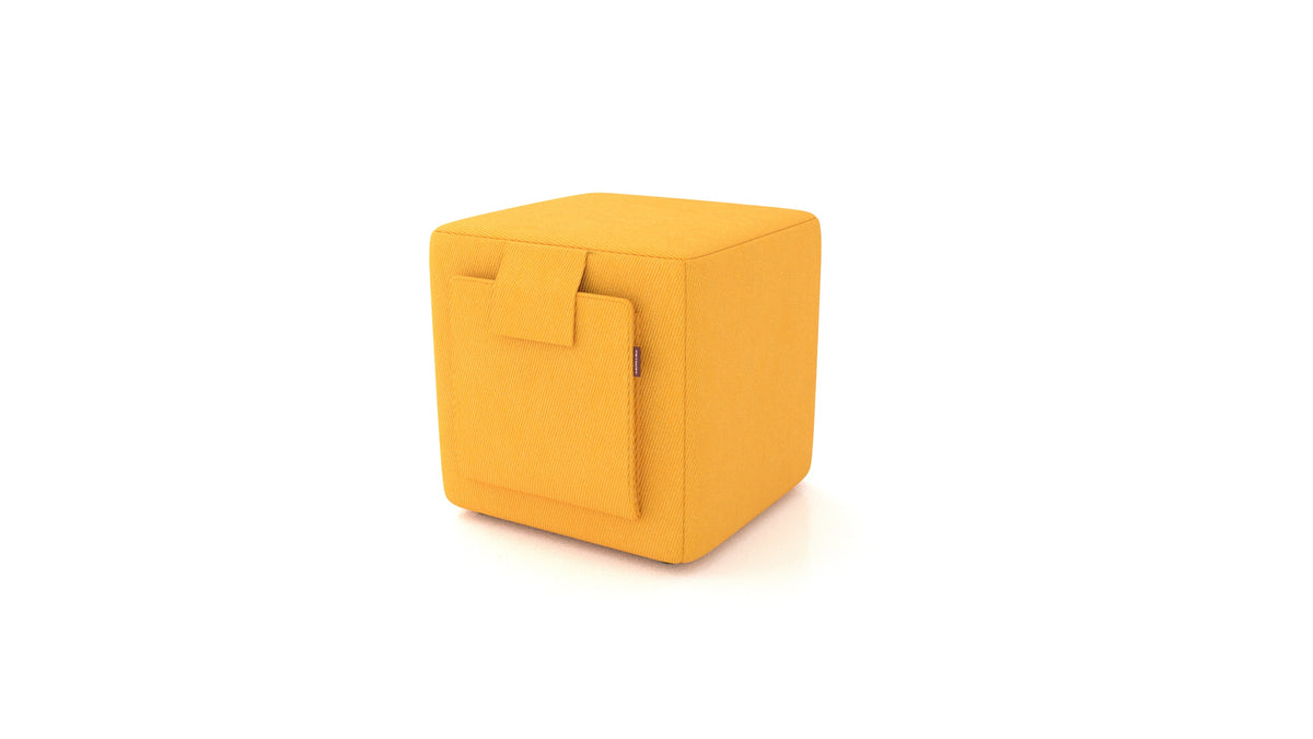 Tuck, Hocker von FEYDOM im Stoff Mollia FF-16 Yellow