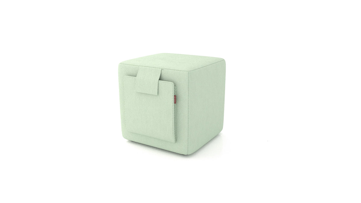 Tuck, Hocker von FEYDOM im Stoff Mollia FF-18 Mint