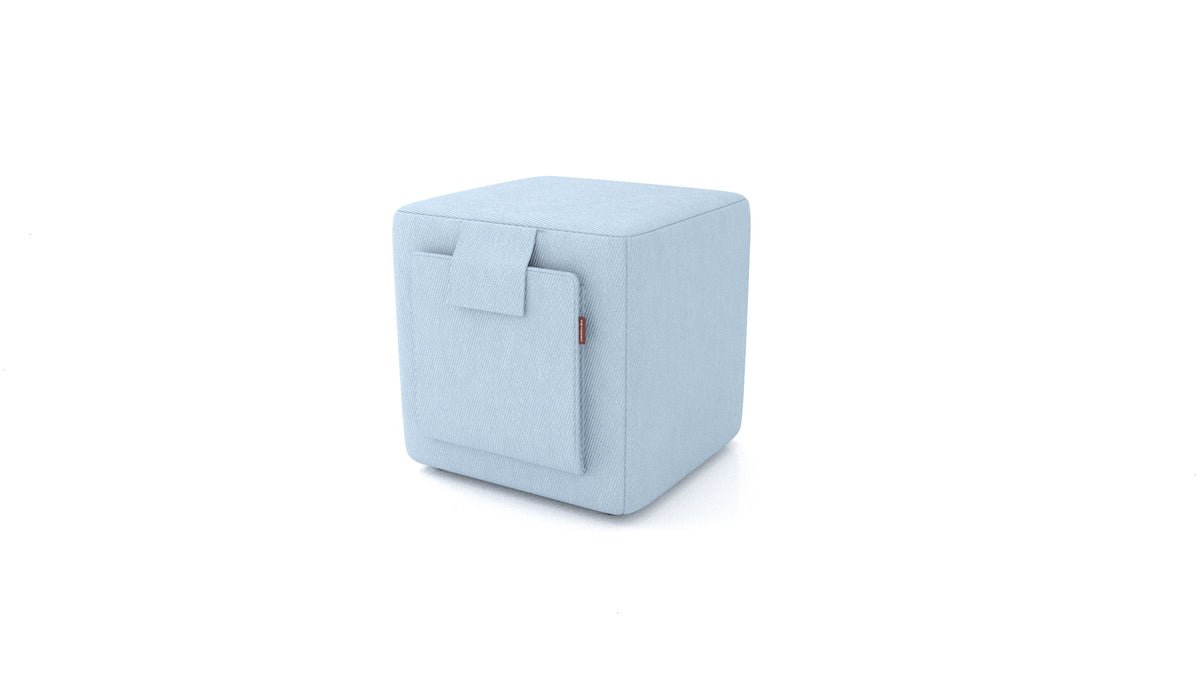 Tuck, Hocker von FEYDOM im Stoff Mollia FF-19 Pastel Blue
