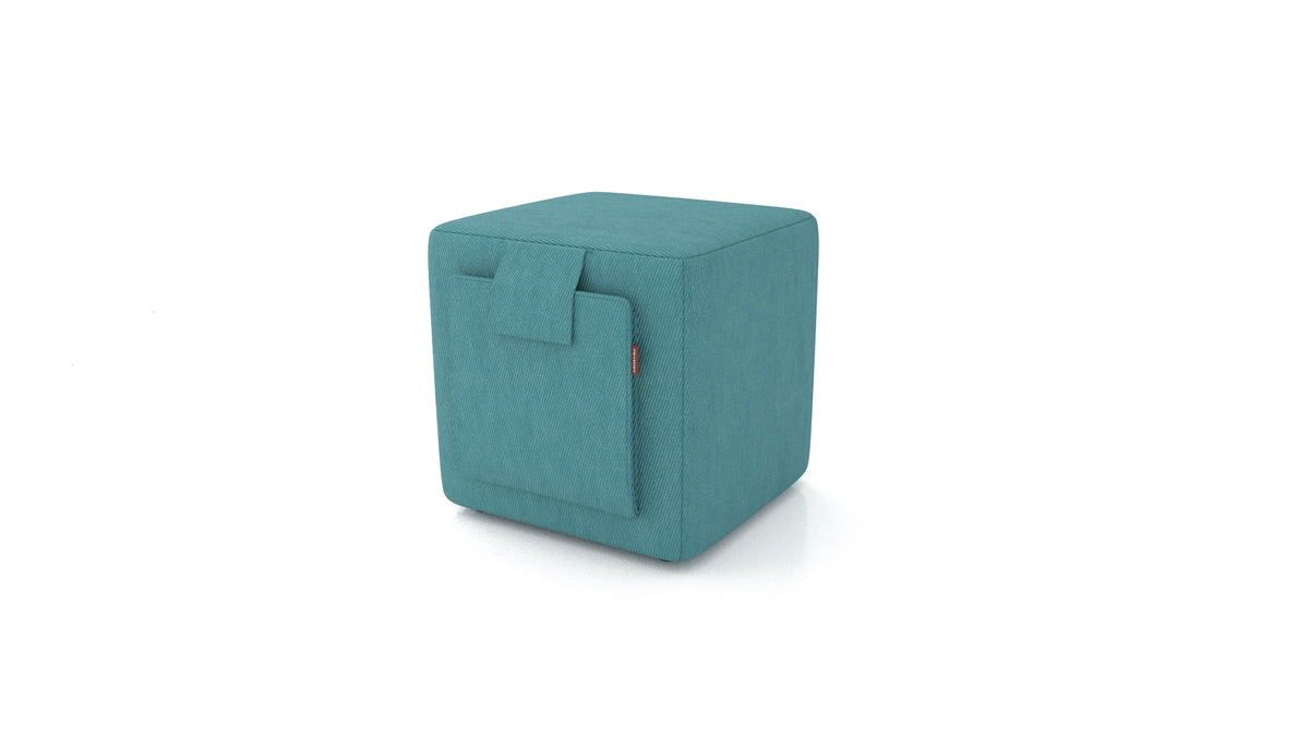 Tuck, Hocker von FEYDOM im Stoff Mollia FF-20 Turquoise