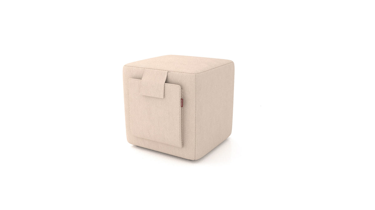 Tuck, Hocker von FEYDOM im Stoff Mollia HC-03 Honey