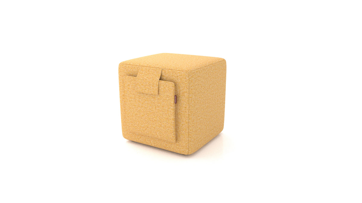 Tuck, Hocker von FEYDOM im Stoff Hygge HG-53 Yellow