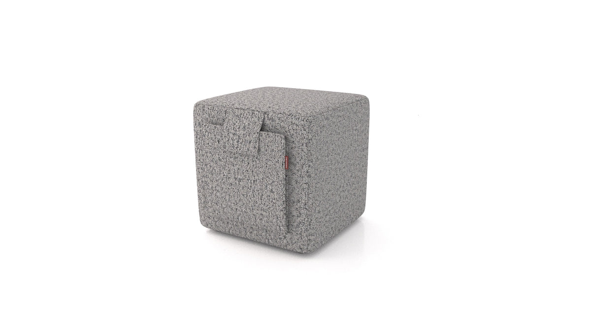 Tuck, Hocker von FEYDOM im Stoff Hygge HG-92 Medium Grey