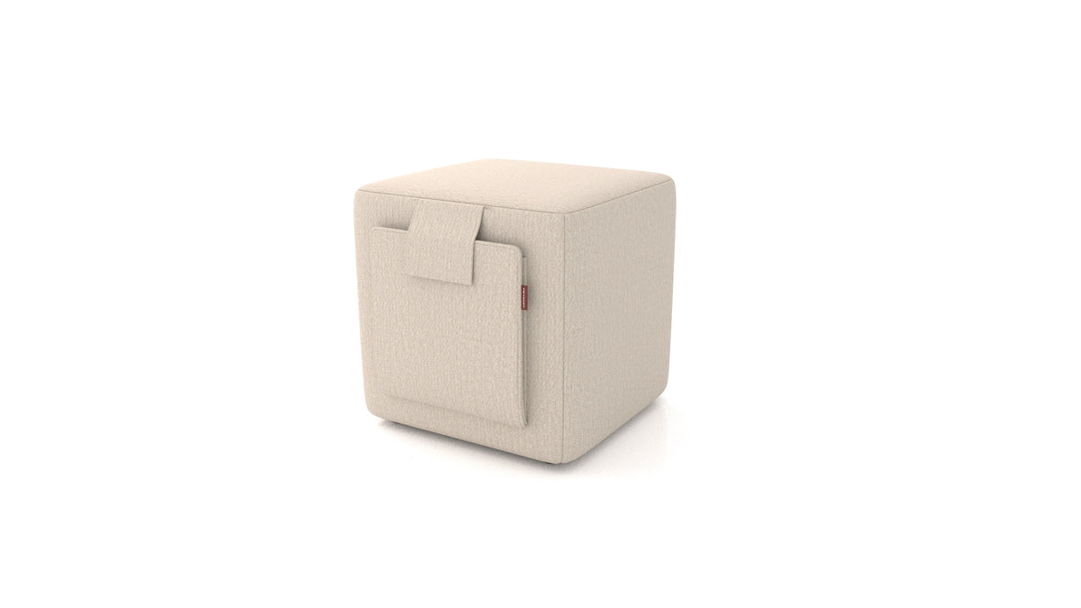 Tuck, Hocker von FEYDOM im Stoff Heim HM-06 Natur