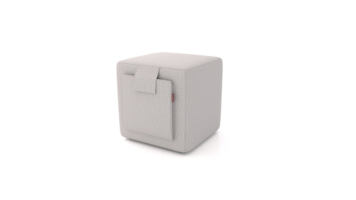 Tuck, Hocker von FEYDOM im Stoff Heim HM-86 Light Grey