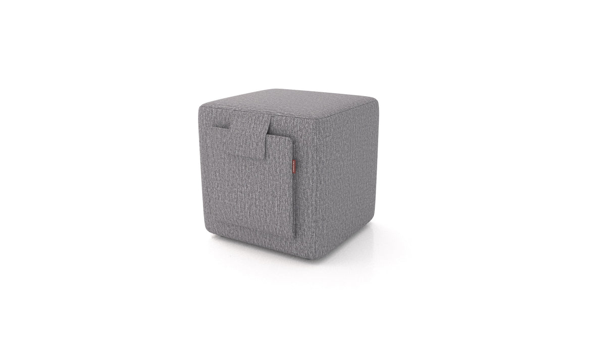Tuck, Hocker von FEYDOM im Stoff Heim HM-95 Medium Grey