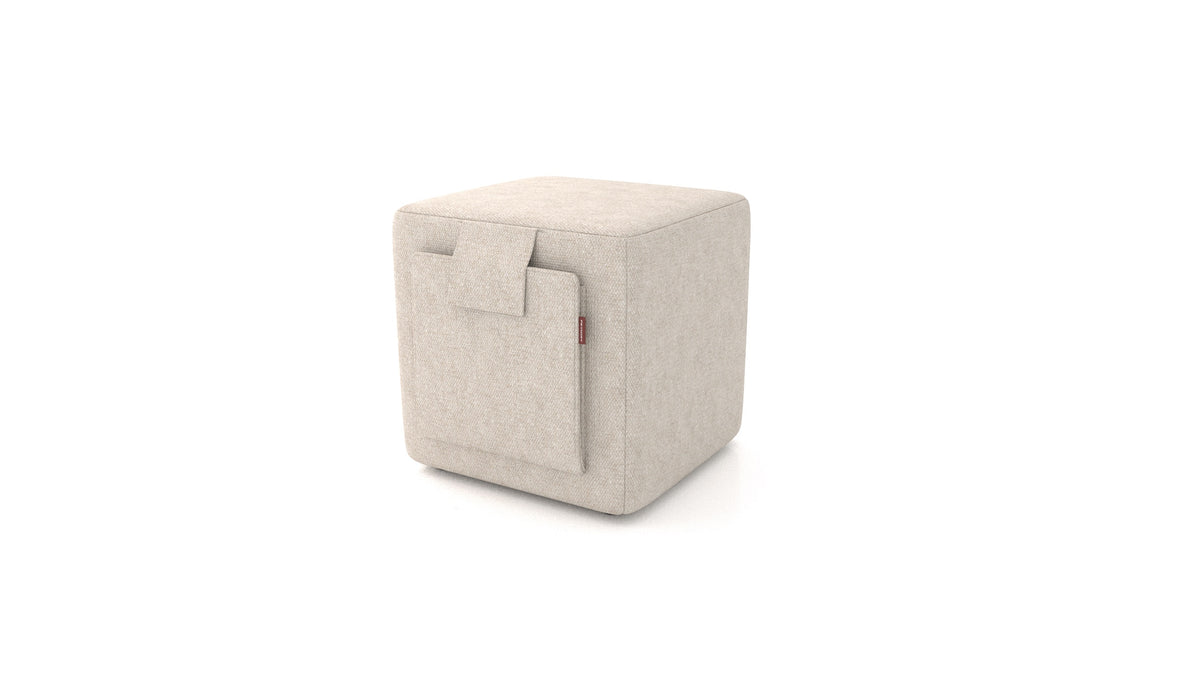 Tuck, Hocker von FEYDOM im Stoff Icon IC-02 Natur