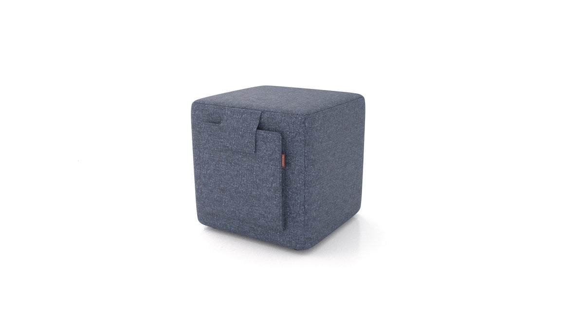 Tuck, Hocker von FEYDOM im Stoff Icon IC-79 Deep Blue